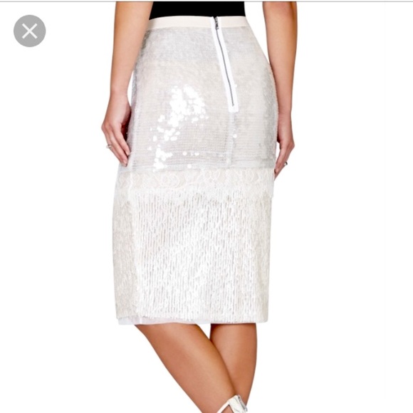 SOLD BCBG Pearl Sequins Pencil Skirt - Picture 2 of 5